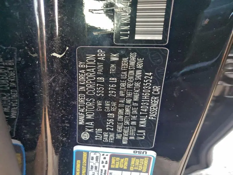 2017 KIA K900 PREMIUM V6  