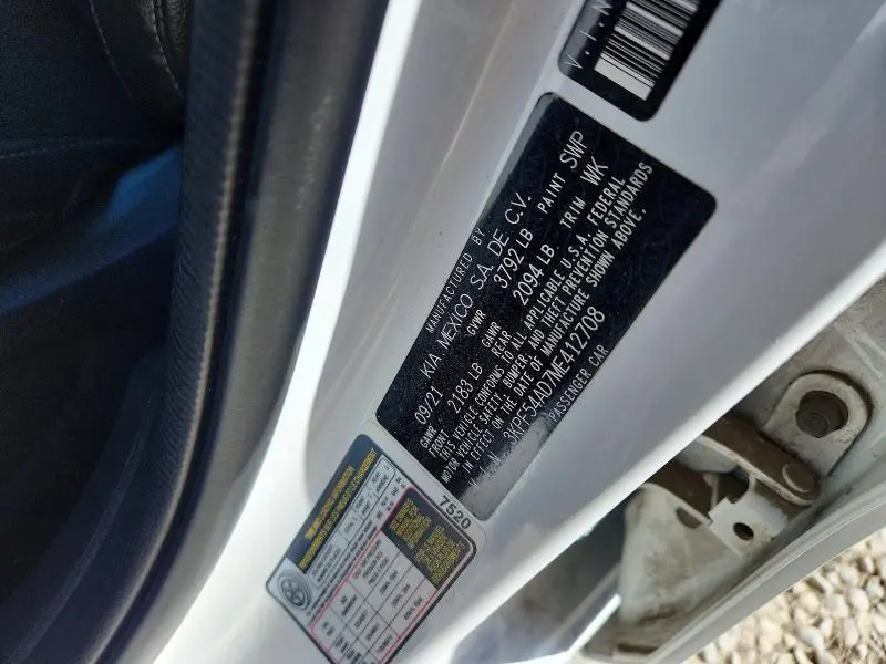 2021 KIA FORTE EX  