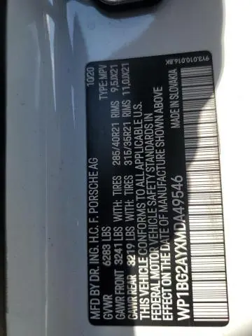 2021 PORSCHE CAYENNE GTS COUPE  