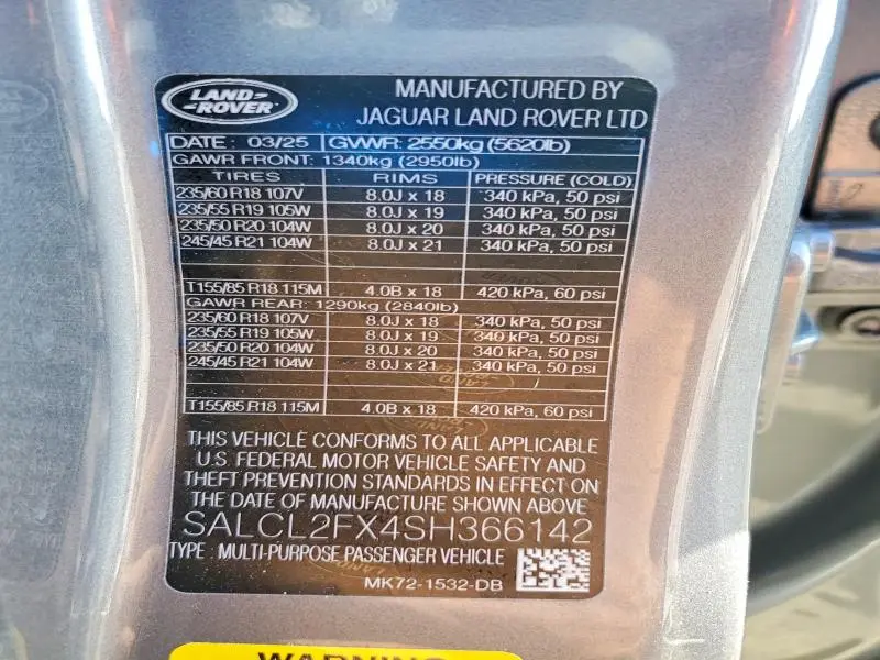 2025 LAND ROVER DISCOVERY SPORT DYNAMIC SE  