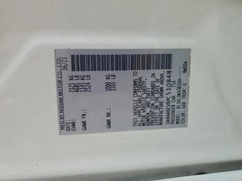 2023 NISSAN MAXIMA 3.5 SV  