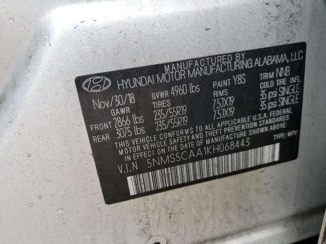 2019 HYUNDAI SANTA FE LIMITED