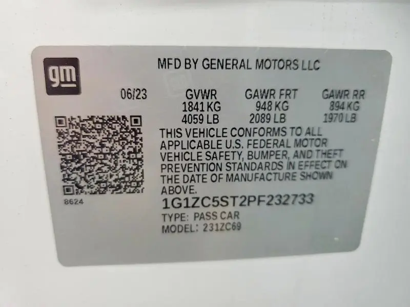 2023 CHEVROLET MALIBU LS  
