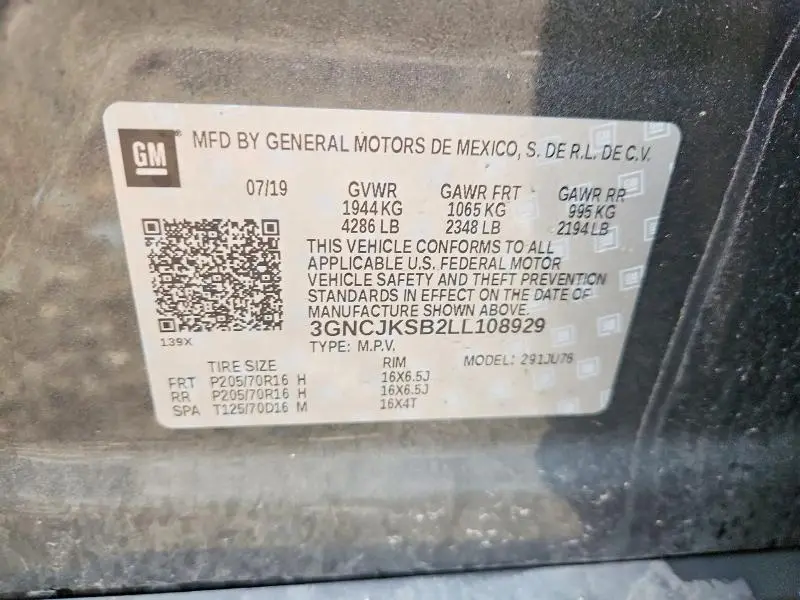 2020 CHEVROLET TRAX LS  