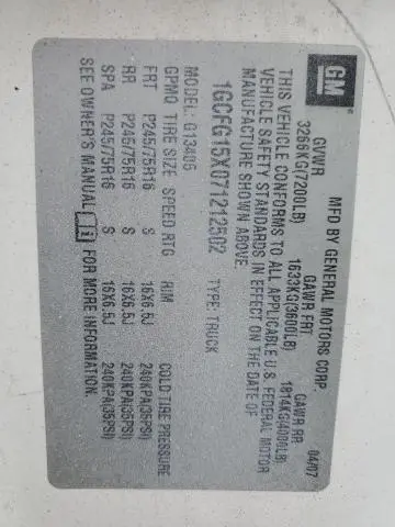 2015 CHEVROLET EXPRESS G2500 LT  