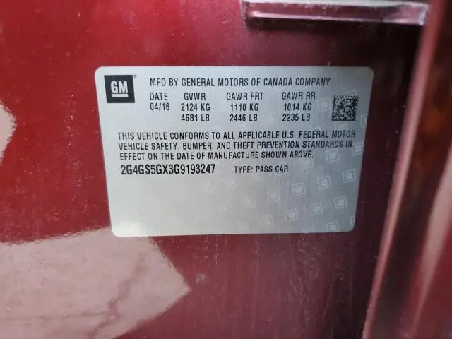 2016 BUICK REGAL PREMIUM  