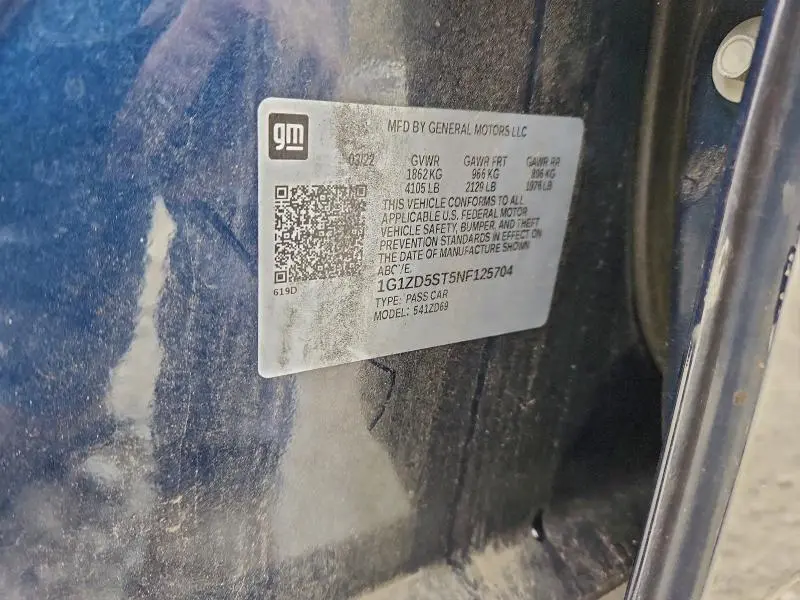 2022 CHEVROLET MALIBU LT  