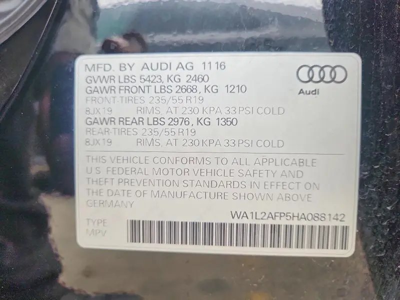 2017 AUDI Q5 PREMIUM PLUS  