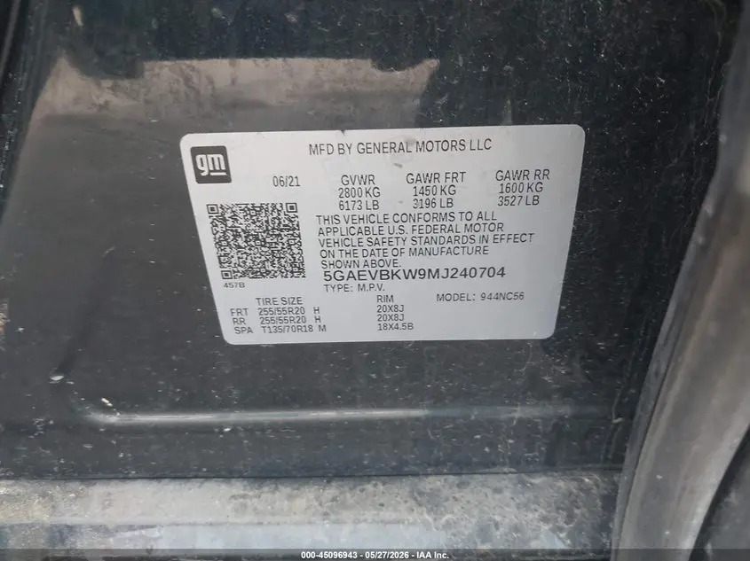 2021 BUICK ENCLAVE AWD PREMIUM
