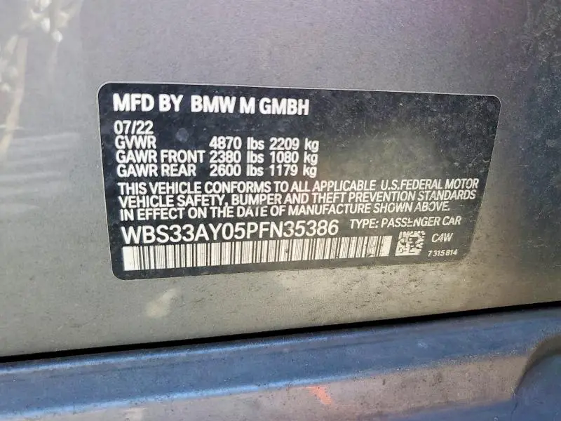 2023 BMW M3 COMPETITION  