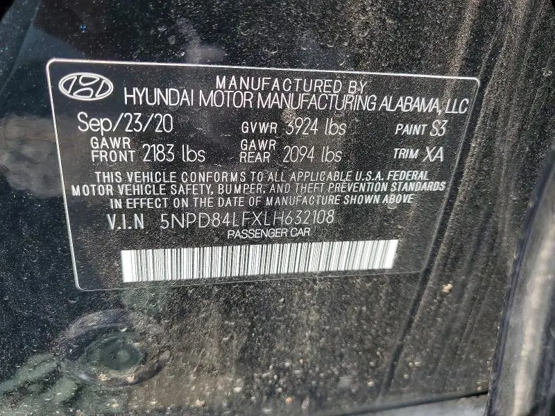 2020 HYUNDAI ELANTRA VALUE EDITION  