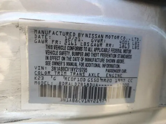 2022 NISSAN SENTRA SV  