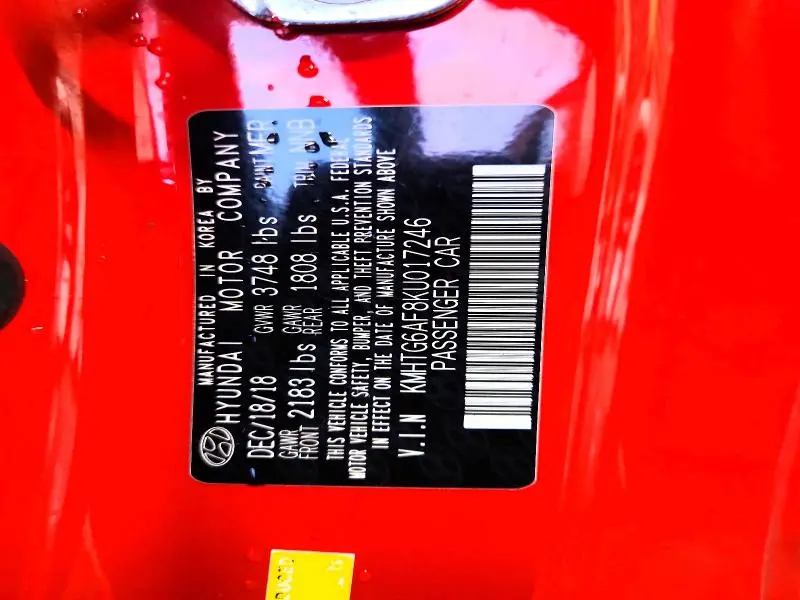 2019 HYUNDAI VELOSTER BASE  