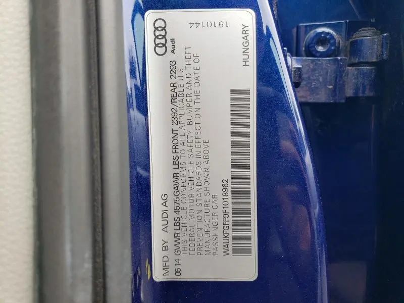 2015 AUDI A3 PRESTIGE S-LINE  