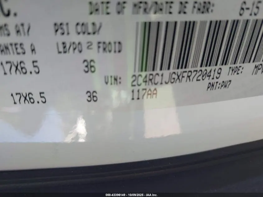 2015 CHRYSLER TOWN & COUNTRY PREMIUM