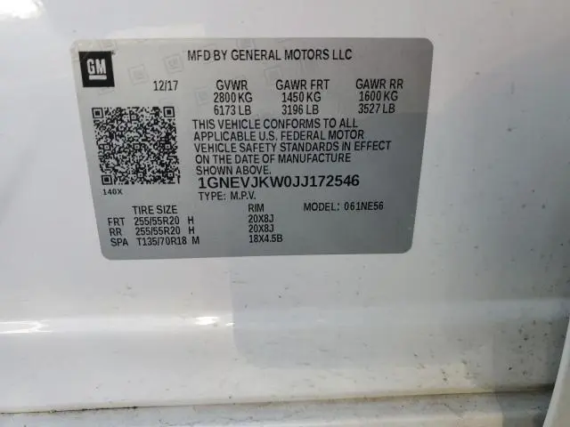 2018 CHEVROLET TRAVERSE   