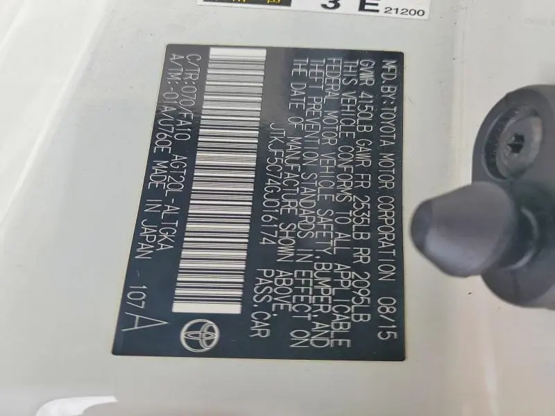 2016 SCION TC BASE  