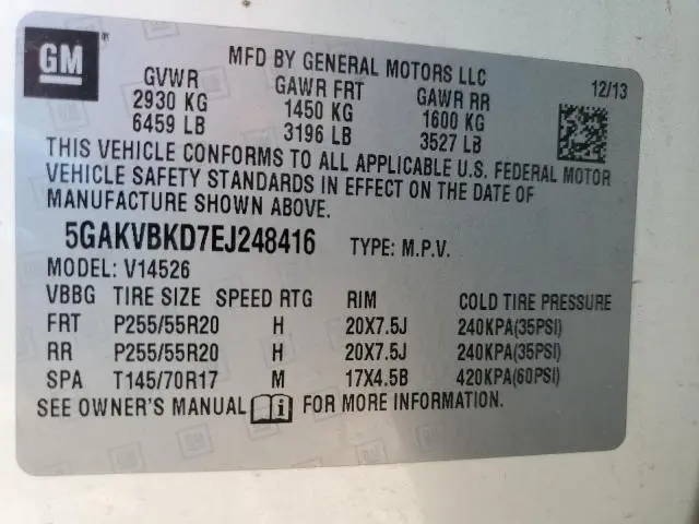2014 BUICK ENCLAVE 