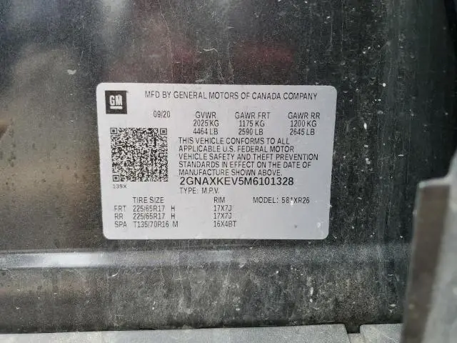 2021 CHEVROLET EQUINOX LT  