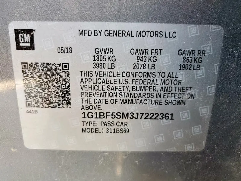 2018 CHEVROLET CRUZE PREMIER