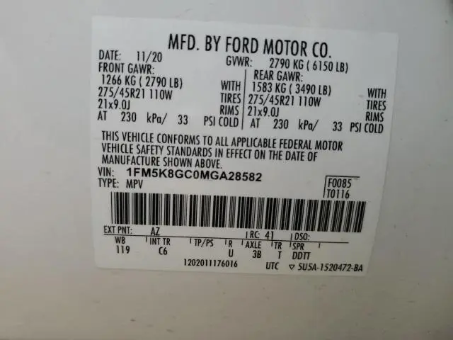 2021 FORD EXPLORER ST  