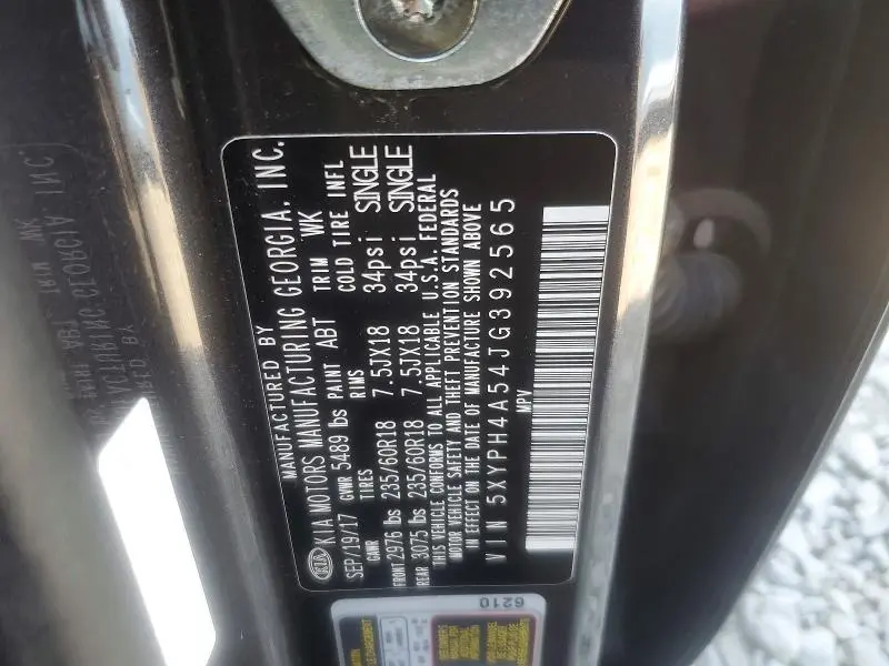 2018 KIA SORENTO EX  
