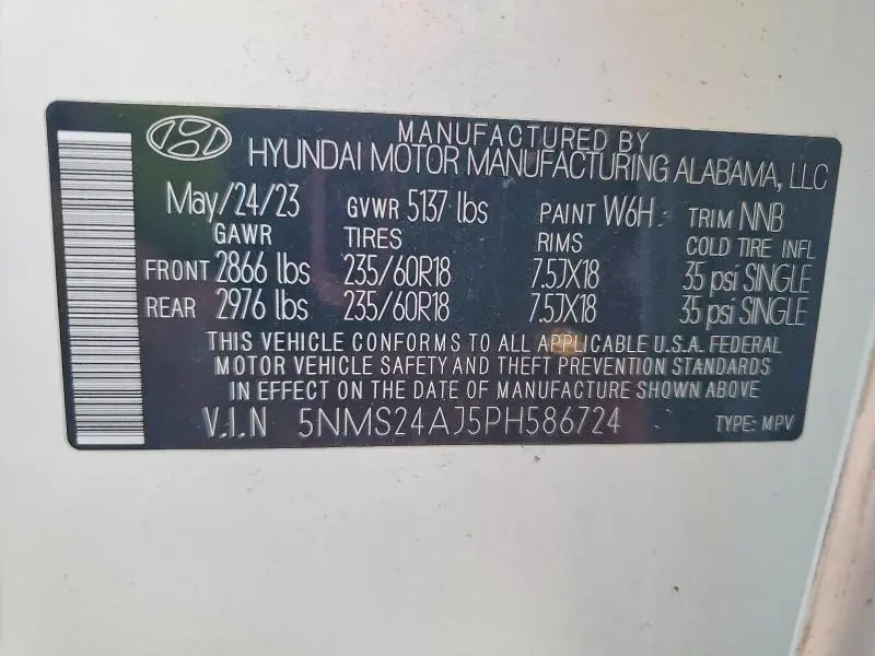 2023 HYUNDAI SANTA FE SEL  