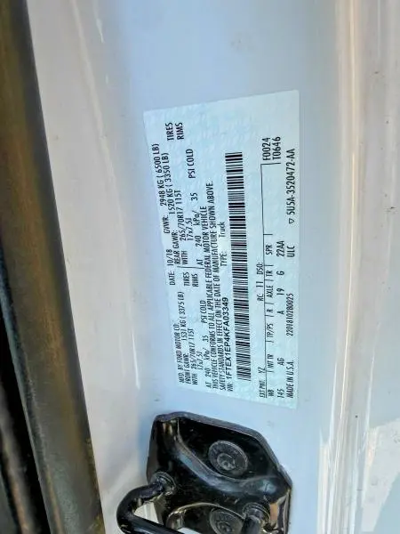 2019 FORD F150 SUPER CAB  