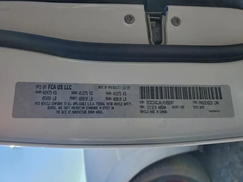 2020 DODGE CHARGER SCAT PACK  