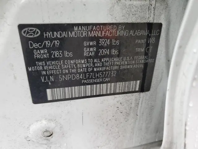 2020 HYUNDAI ELANTRA SEL  