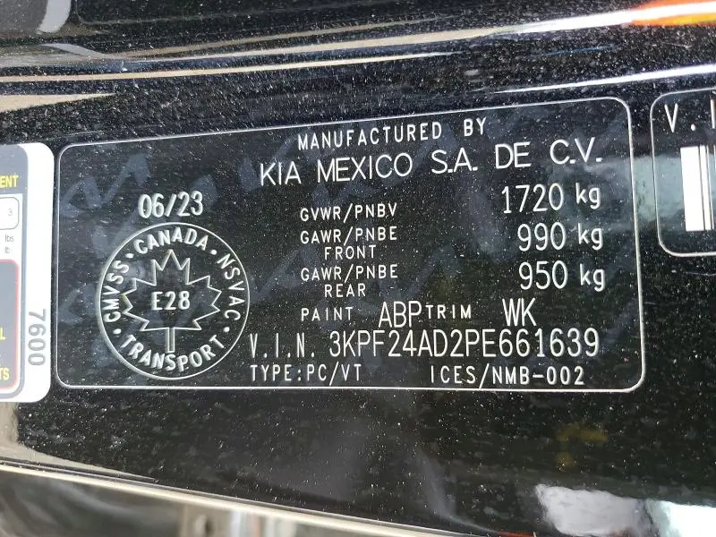 2023 KIA FORTE LX  