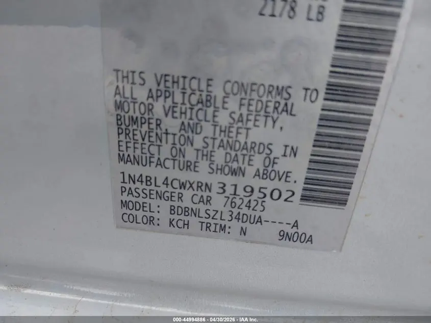2024 NISSAN ALTIMA SR INTELLIGENT AWD