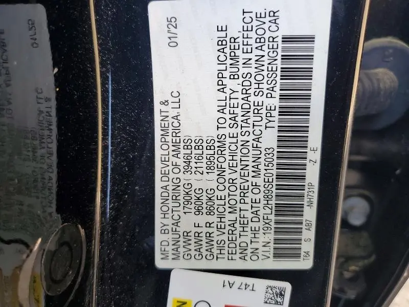 2025 HONDA CIVIC SPORT  