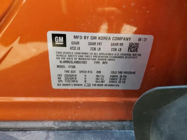 2022 BUICK ENCORE GX SELECT  