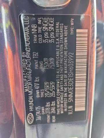 2025 HYUNDAI TUCSON LIMITED  