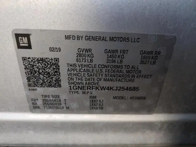2019 CHEVROLET TRAVERSE LS  