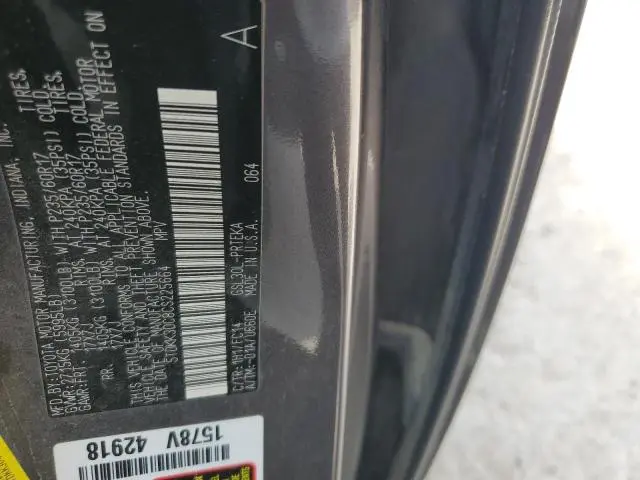 2012 TOYOTA SIENNA LE  