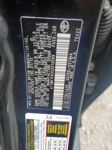2012 TOYOTA CAMRY SE  