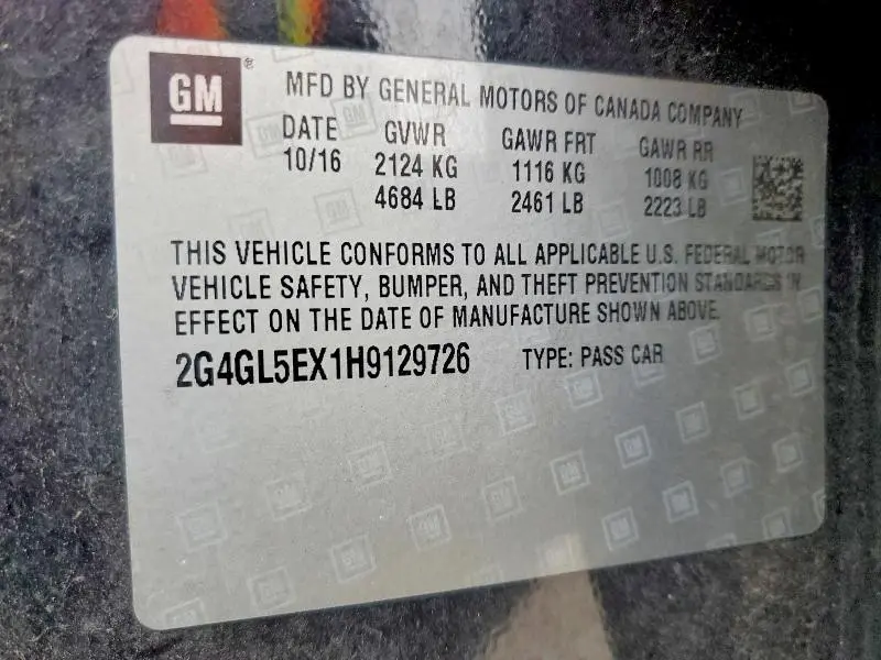 2017 BUICK REGAL SPORT TOURING  