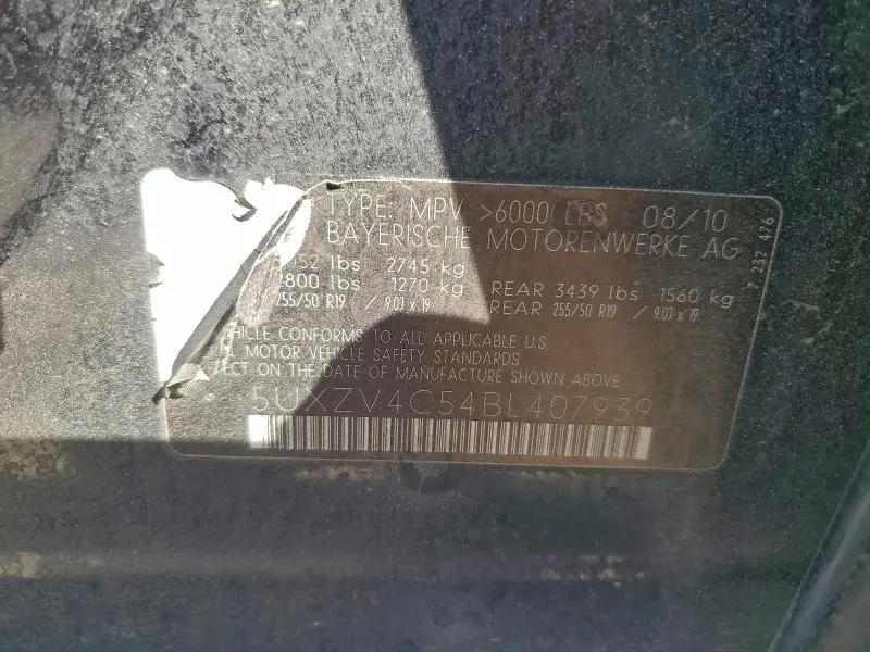 2011 BMW X5 XDRIVE35I  