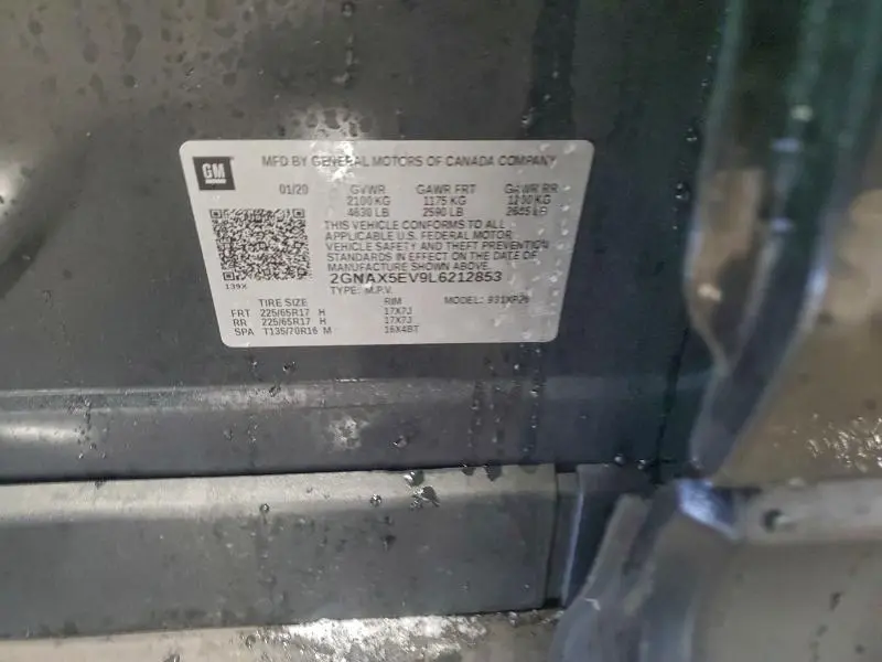 2020 CHEVROLET EQUINOX   