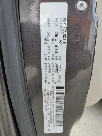 2015 CHRYSLER TOWN & COUNTRY TOURING  