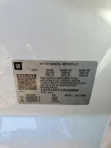 2018 GMC YUKON XL C1500 SLT  