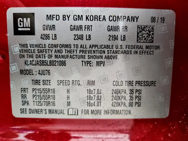 2020 BUICK ENCORE PREFERRED  