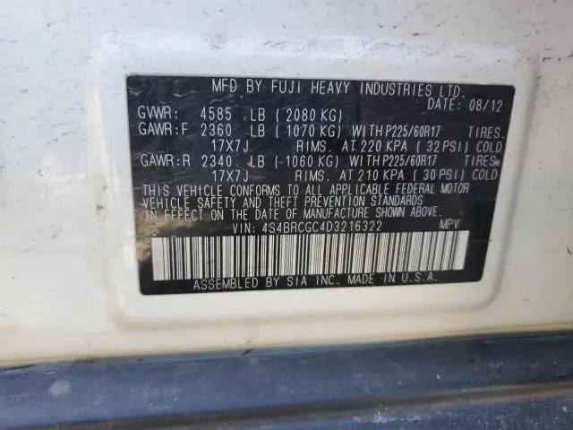 2013 SUBARU OUTBACK 2.5I PREMIUM  