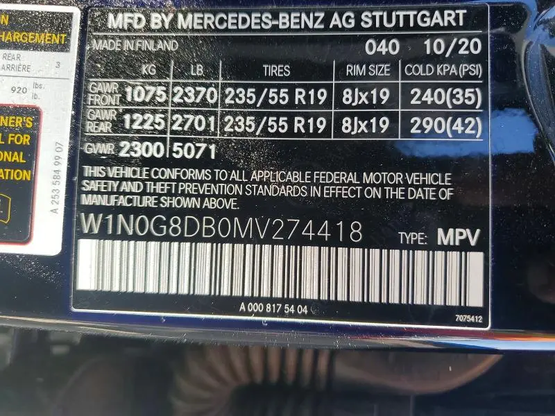 2021 MERCEDES-BENZ GLC 300  