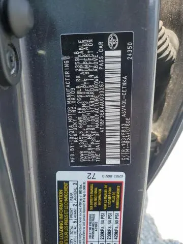 2010 TOYOTA CAMRY BASE  