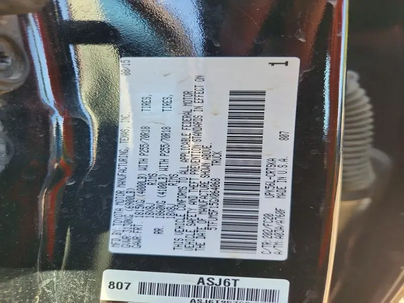 2016 TOYOTA TUNDRA SR5  