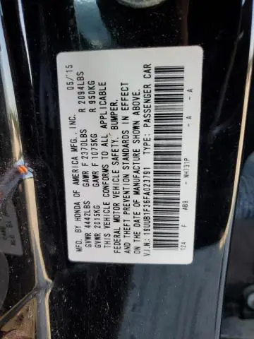 2015 ACURA TLX   