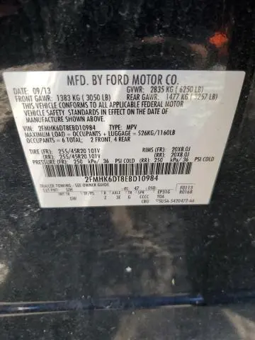 2014 FORD FLEX LIMITED  